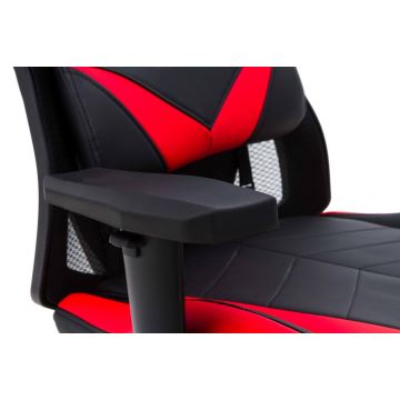 Herná stolička čierna/červená