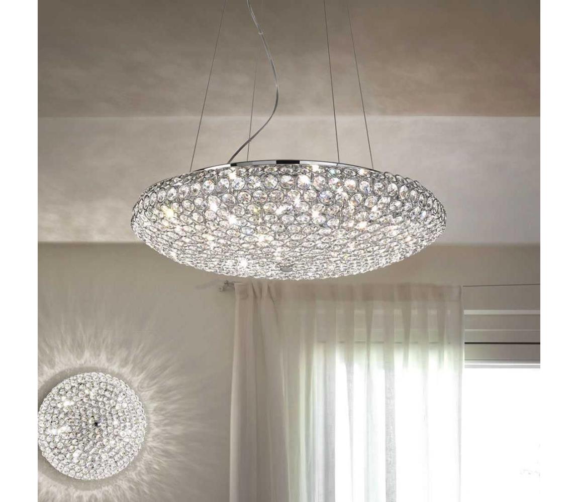 Ideal Lux Ideal Lux - Krištáľový luster na lanku KING 12xG9/40W/230V pr. 65 cm chróm 