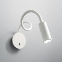 Ideal Lux - LED Flexibilná lampička FOCUS LED/3,5W/230V CRI 90 biela