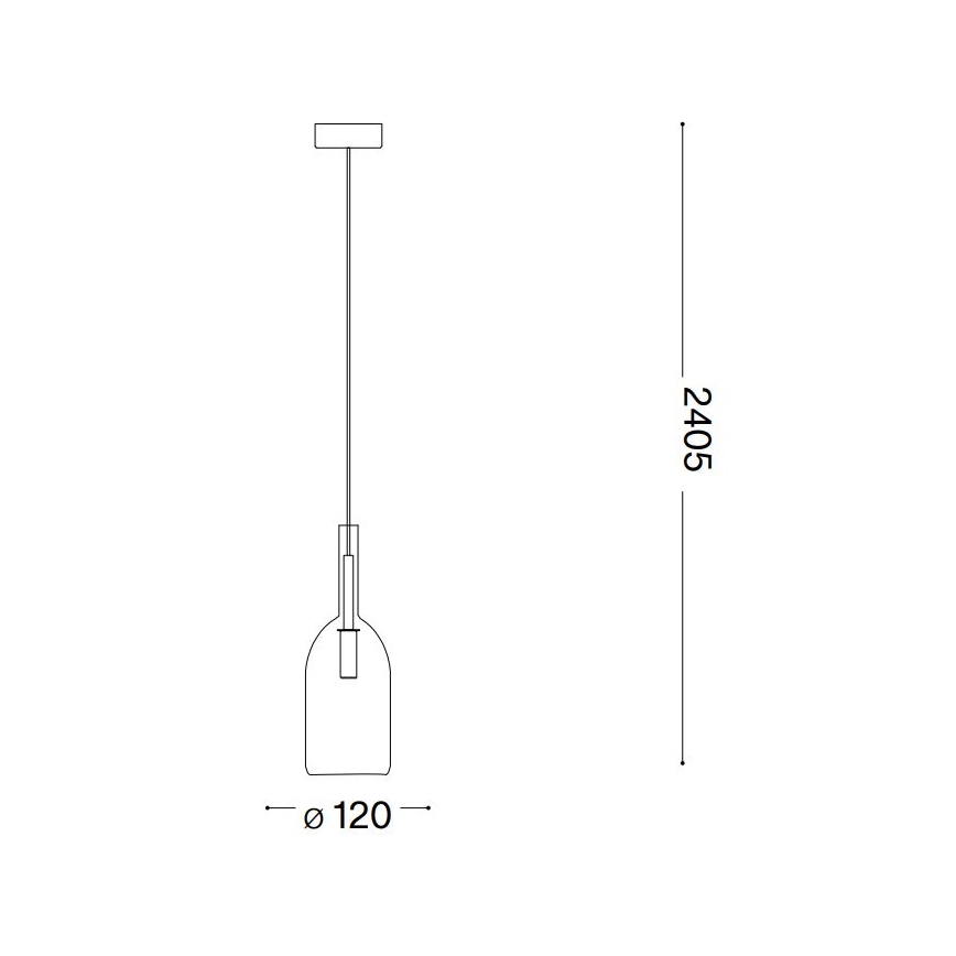 Ideal Lux - LED Luster na lanku EMPIRE 1xG9/3W/230V