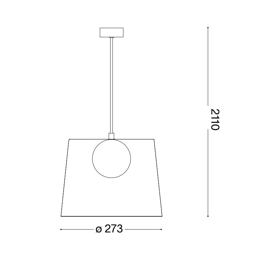 Ideal Lux - LED Luster na lanku FADE 1xG9/3W/230V zlatá