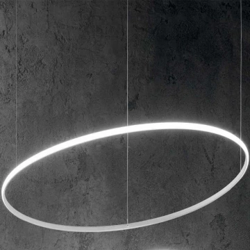 Ideal Lux - LED Luster na lanku HULAHOOP LED/46W/230V pr. 100 cm biela