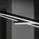 Ideal Lux - LED Luster na lanku ORACLE SLIM LED/38W/230V pr. 70 cm čierna