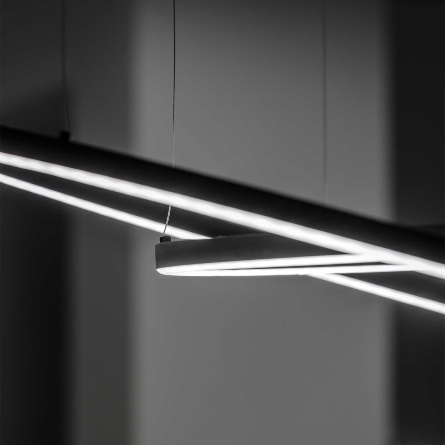 Ideal Lux - LED Luster na lanku ORACLE SLIM LED/38W/230V pr. 70 cm čierna