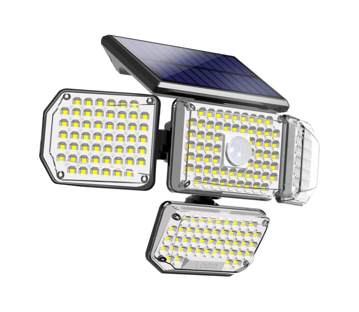   08499L - LED Solárne nástenné svietidlo so senzorom LED/5W/5,5V IP44 