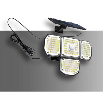 LED Solárne nástenné svietidlo so senzorom LED/5W/5,5V 3000K/6500K IP44