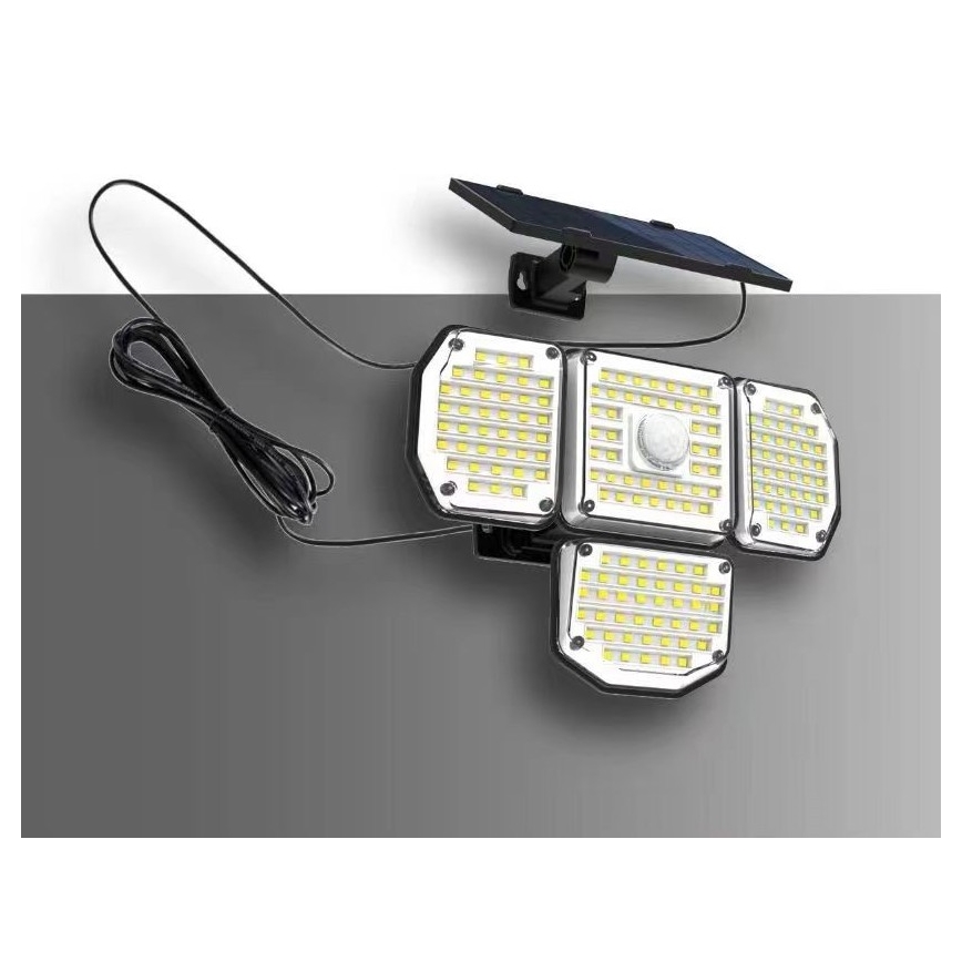 LED Solárne nástenné svietidlo so senzorom LED/5W/5,5V 3000K/6500K IP44