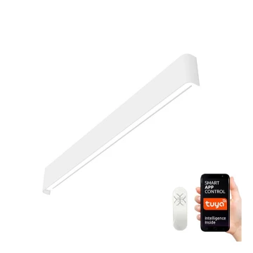 Immax NEO 07137-W - LED SMART Stmievateľné nástenné svietidlo LINEA biela LED/40W/230V + diaľkové ovládanie 76 cm Tuya ZigBee