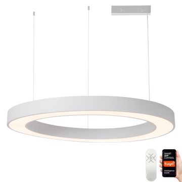 Immax NEO 07214L - LED Stmievateľný luster na lanku PASTEL LED/68W/230V 2700-6500K biela 95 cm Tuya + diaľkové ovládanie