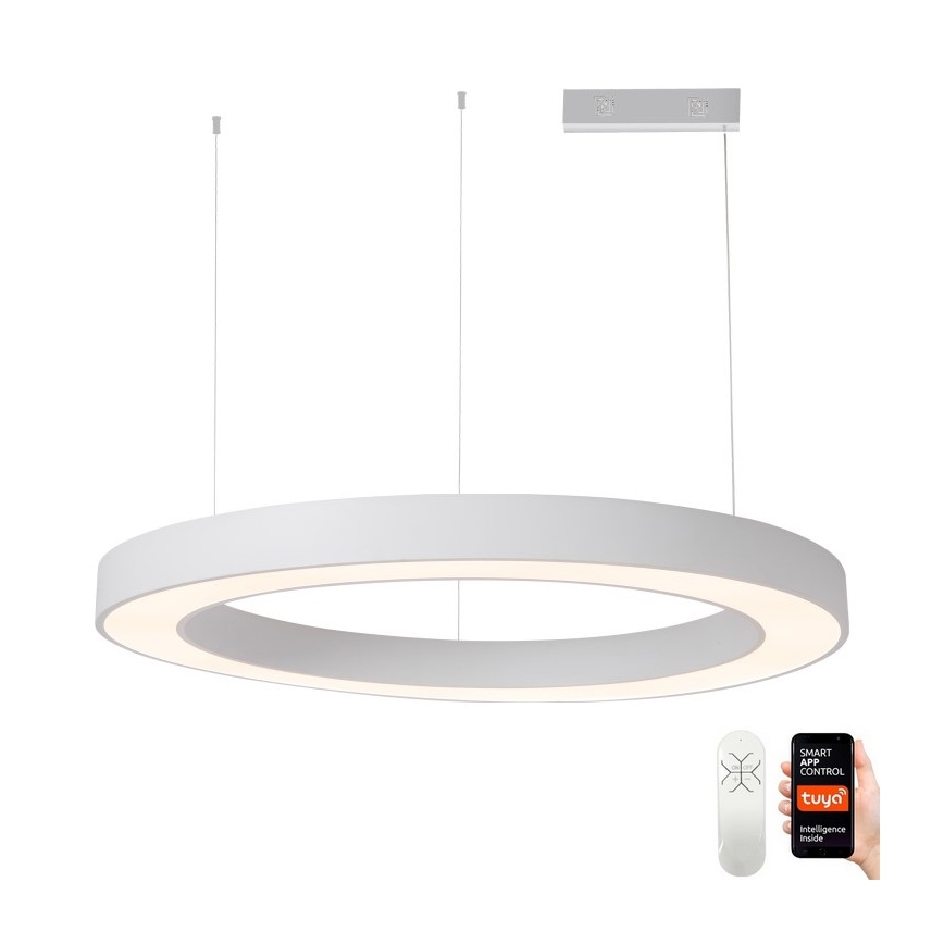 Immax NEO 07214L - LED Stmievateľný luster na lanku PASTEL LED/68W/230V 2700-6500K biela 95 cm Tuya + diaľkové ovládanie