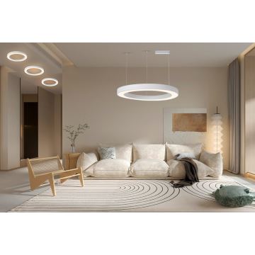 Immax NEO 07214L - LED Stmievateľný luster na lanku PASTEL LED/68W/230V 2700-6500K biela 95 cm Tuya + diaľkové ovládanie