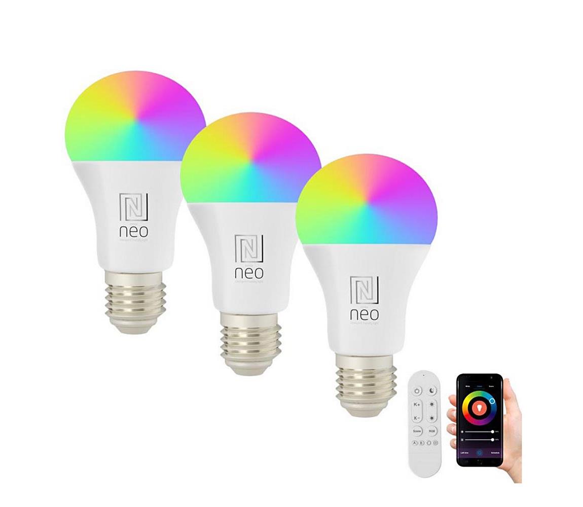  NEO LITE SMART sada 3x žárovka LED E27 11W RGB+CCT, stmívatelná, Wi-Fi, Beacon, DO, TUYA 07733CDO