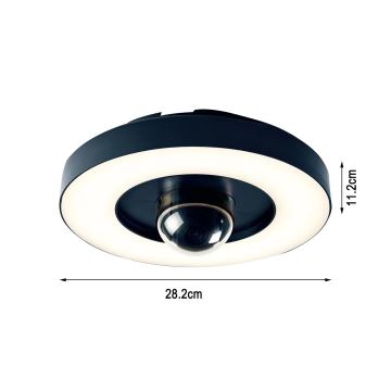 Immax NEO 07792L - LED Inteligentná vonkajšia kamera so svetlom RING 22W/230V IP44 Wi-Fi Tuya