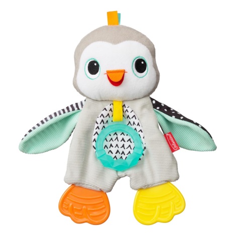 Infantino - Plyšová hračka s hryzátkami tučniak