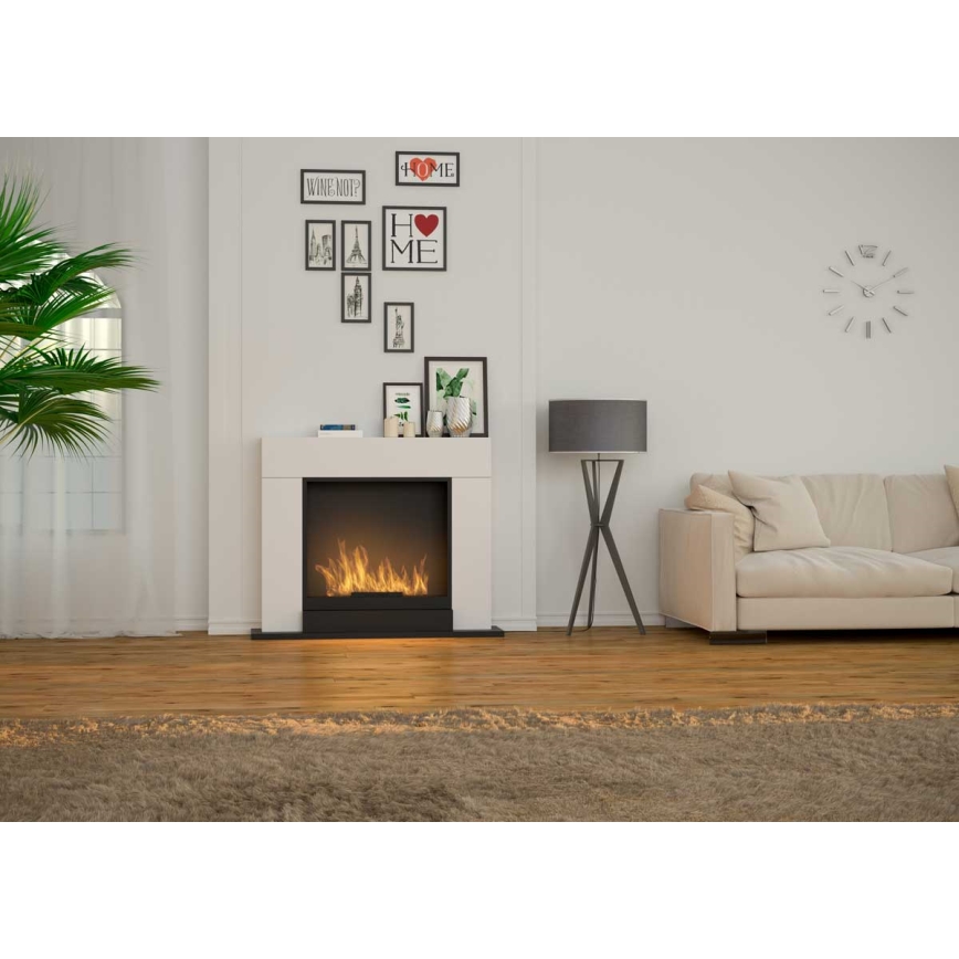 InFire - BIO krb 100x120 cm 3,5kW biela