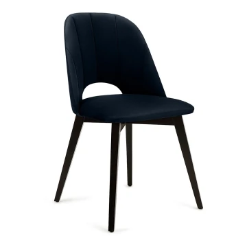 Jedálenská stolička BOVIO 86x48 cm tmavomodrá/buk