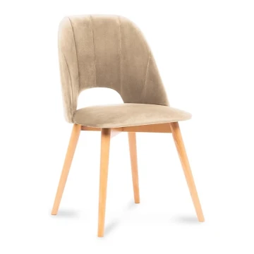 Jedálenská stolička TINO 86x48 cm béžová/svetlý dub