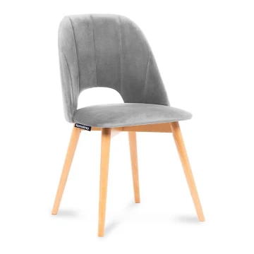 Jedálenská stolička TINO 86x48 cm šedá/svetlý dub