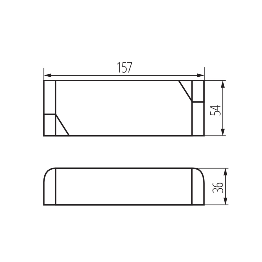 LED Elektronický transformátor 60W/24V