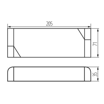 LED Elektronický transformátor 150W/24V