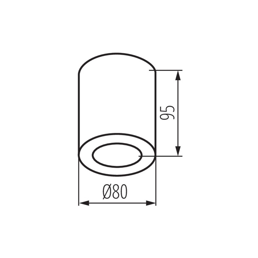 Kúpeľňové stropné svietidlo SANI 1xGU10/10W/230V IP44 matný chróm