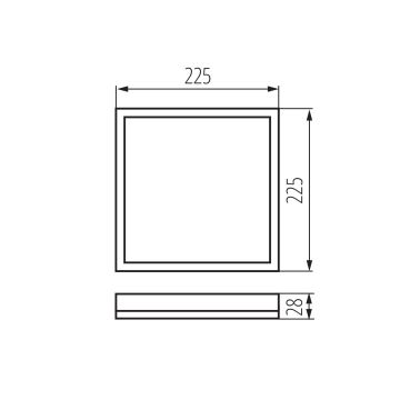 LED Kúpeľňové stropné svietidlo AZPO LED/12,3W/230V IP54 biela