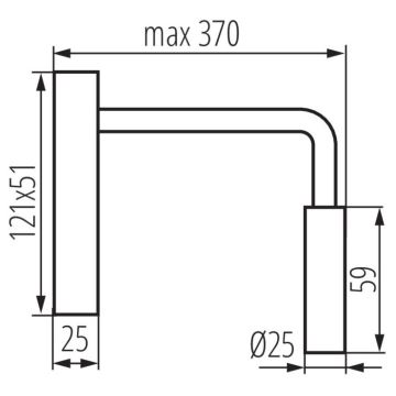 LED Flexibilná lampička TONIL LED/2,7W/230V biela