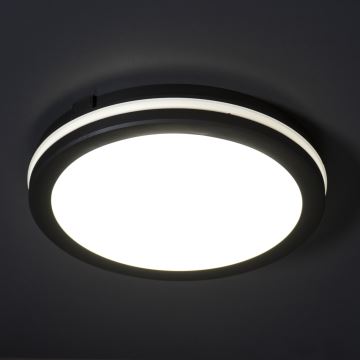 LED Vonkajšie stropné svietidlo BENO ECO LED/20W/230V 3000/4000/6500K pr. 20 cm IP65 čierna