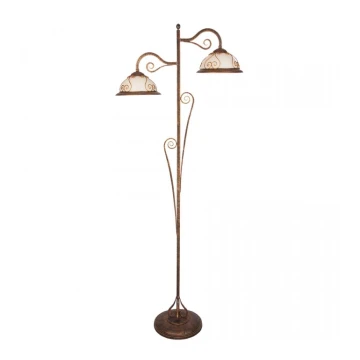 Kemar VE/LS - Stojacia lampa VERDA 2xE27/60W bronz