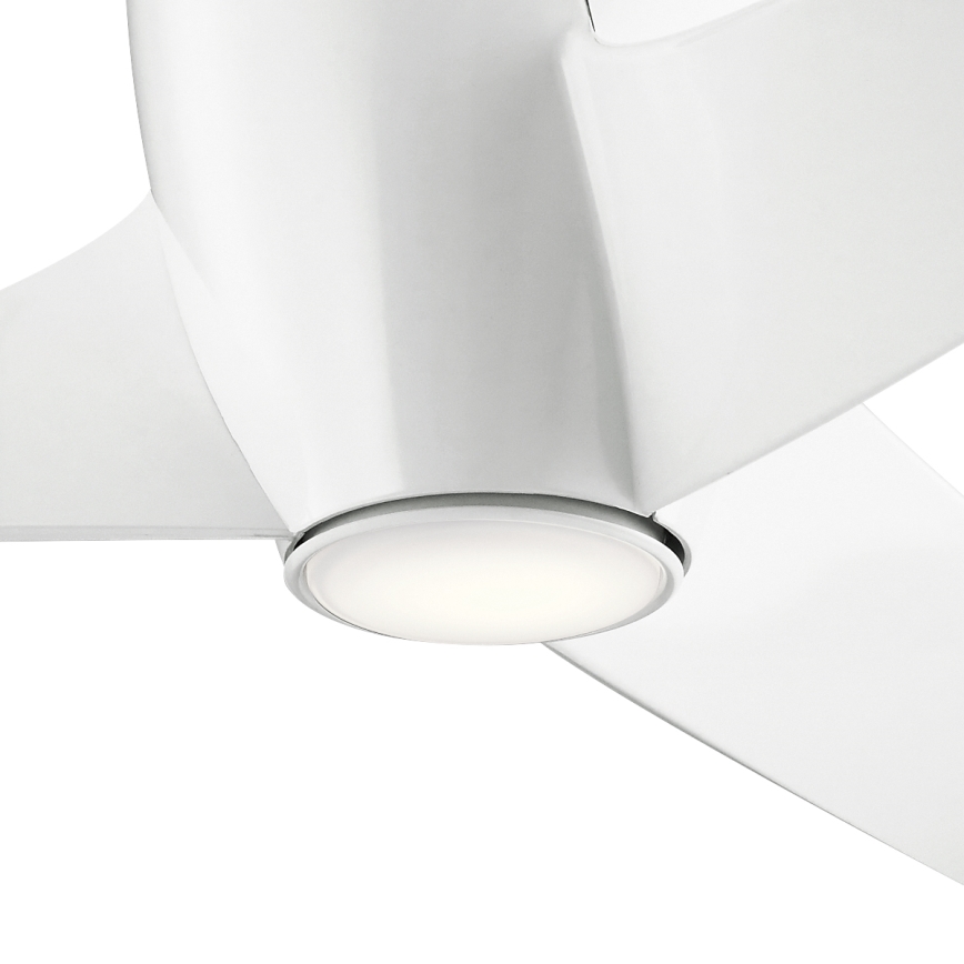 Kichler - LED Stmievateľný stropný ventilátor PHREE LED/10W/230V biela + diaľkové ovládanie