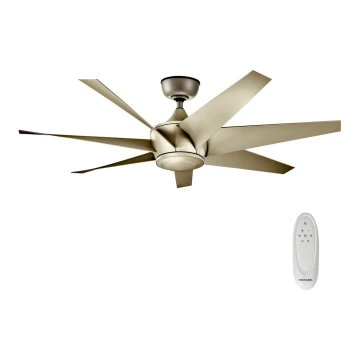 Kichler - Stropný ventilátor LEHR IP44 pr. 137 cm + diaľkové ovládanie