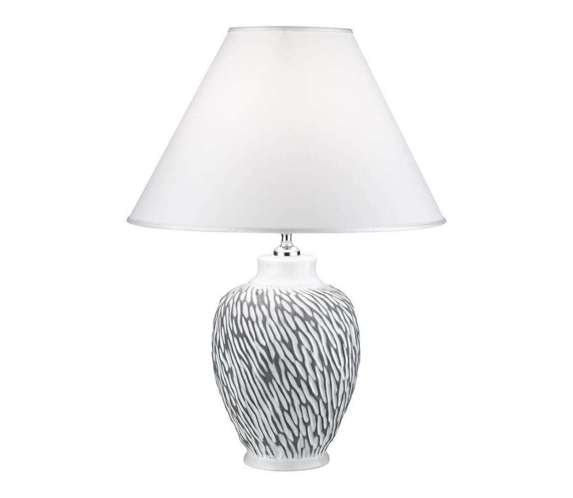 Kolarz Kolarz A1340.71.Gr - Stolná lampa CHIARA 1xE27/100W/230V biela/šedá pr. 40 cm 