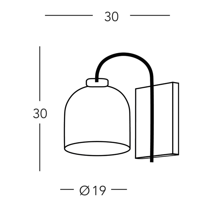 Kolarz A1352.61.Gr.100 - Nástenná lampa NONNA 1xE27/60W/230V jelene dub/biela/šedá