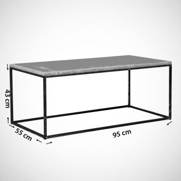 Konferenčný stolík COSCO 43x95 cm šedá