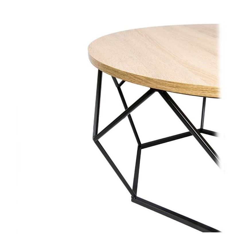 Konferenčný stolík DIAMOND 40x70 cm čierna/béžová