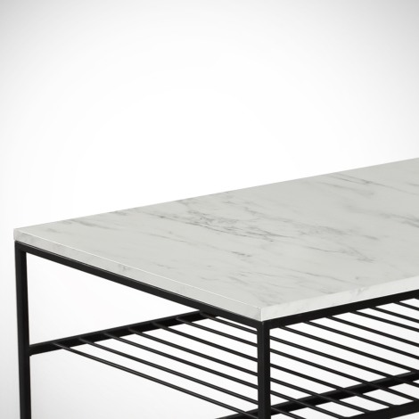 Konferenčný stolík ETNA 43x95 cm šedá/čierna