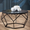 Konferenčný stolík MARMUR 40x70 cm čierna