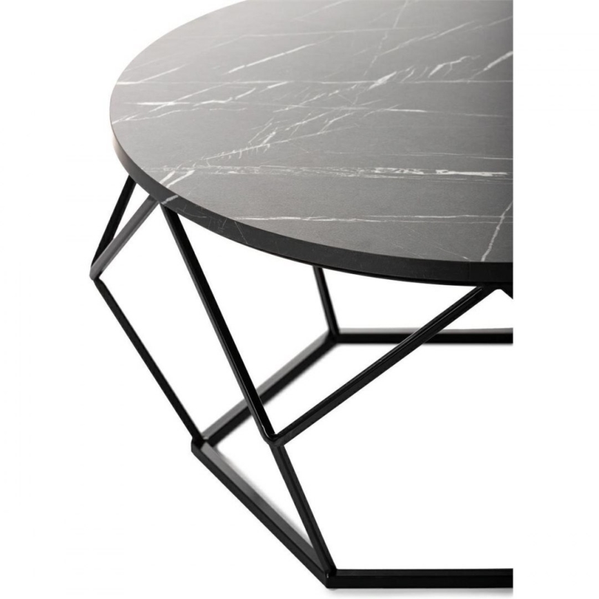 Konferenčný stolík MARMUR 40x70 cm čierna