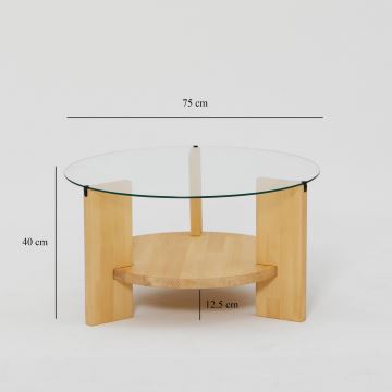 Konferenčný stolík MONDO 40x75 cm borovica/číra