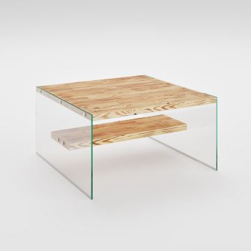 Konferenčný stolík NIAGARA 40x75 cm borovica/číra