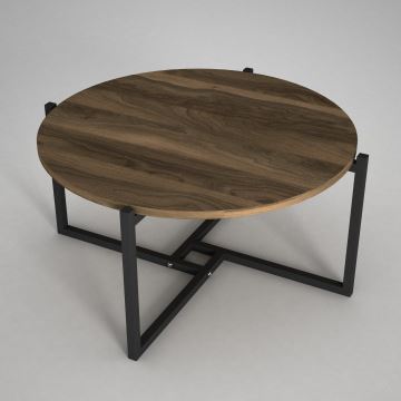Konferenčný stolík NOCE 36,3x68 cm hnedá/čierna