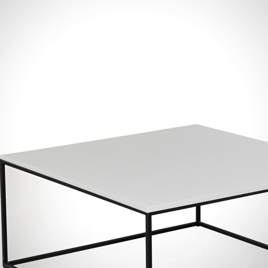 Konferenčný stolík  ROYAL 43x75 cm čierna/biela