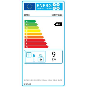 Kratki - Krbové oceľové kachle 9kW 150mm