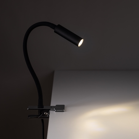 Lampa s klipom LAGOS 1xG9/6W/230V čierna