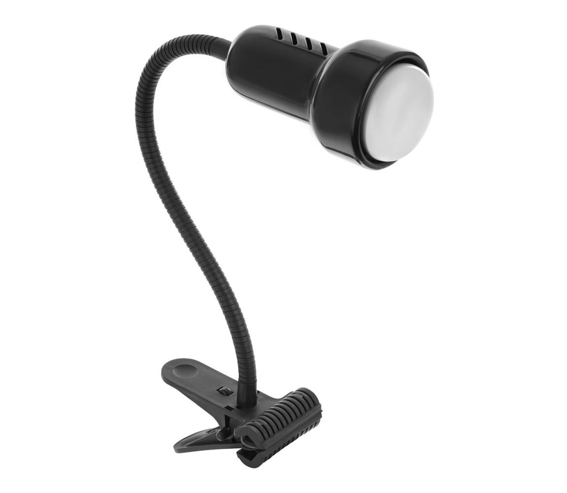  Lampa s klipom LOLEK 1xE14/24W/230V čierna 