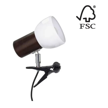 Lampa s klipom SVENDA 1xE27/60W/230V buk – FSC certifikované