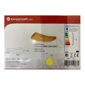 Lampenwelt - Nástenné svietidlo BERRA 1xR7s/100W/230V