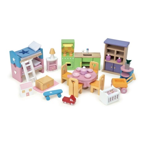 Le Toy Van - Kompletný set nábytku do domčeka Starter