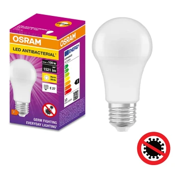LED Antibakteriálna žiarovka  A100 E27/13W/230V 2700K - Osram