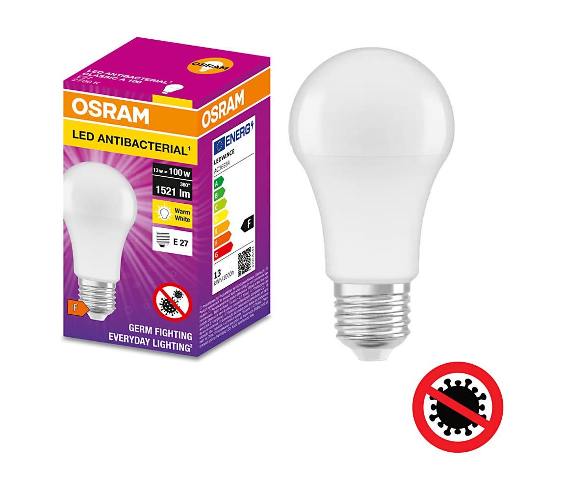 Osram LED Antibakteriálna žiarovka  A100 E27/13W/230V 2700K - Osram 